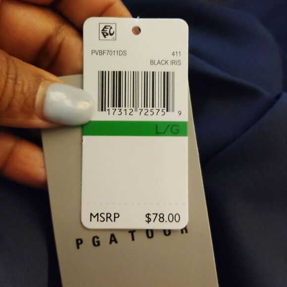 PGA Tour Women's Straight Leg Pants - Navy Blue, Nwt - Picture 2 of 4